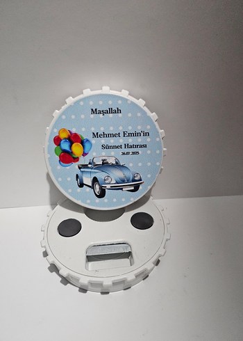  Renkli Beyaz Oyuncak Araba Hatırası