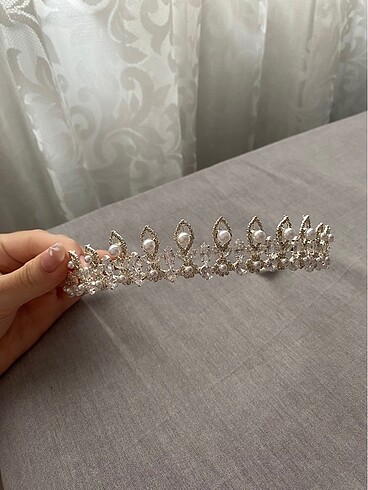 Beden beyaz Renk Gelin Tacı