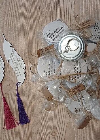 12 paketli Anahtarlık 11 paketsiz anahtarlık ve 2 adet kitap ayr