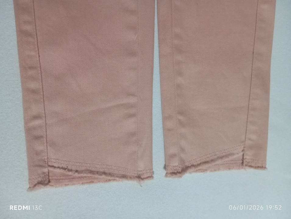 kız çocuk Kumaş Pantolon gül kurusu renginde yeni kullanılmadı - Görsel 4