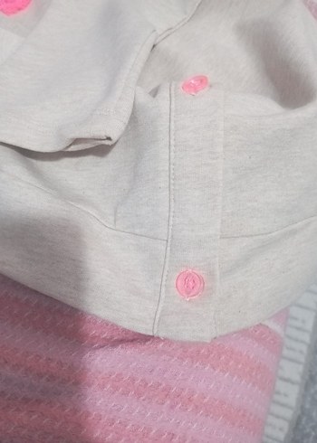 Kızlar için Nakışlı Pembe Bohem Hırka - Görsel 4