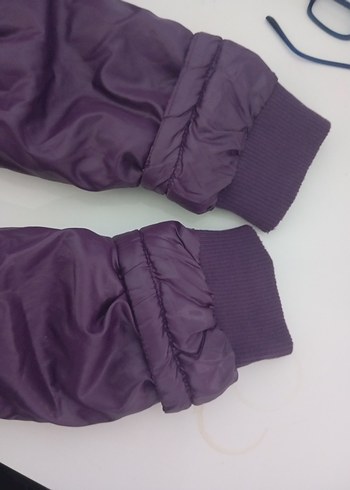 Kürklü Mor kız çocuk Kışlık Mont XSIDE - Görsel 5