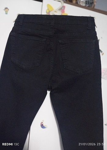 Kadın Siyah  Denim Jean ikralı - Görsel 4