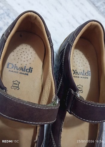 Kahverengi Deri Kadın Klasik Tokalı Ayakkabı - Görsel 8