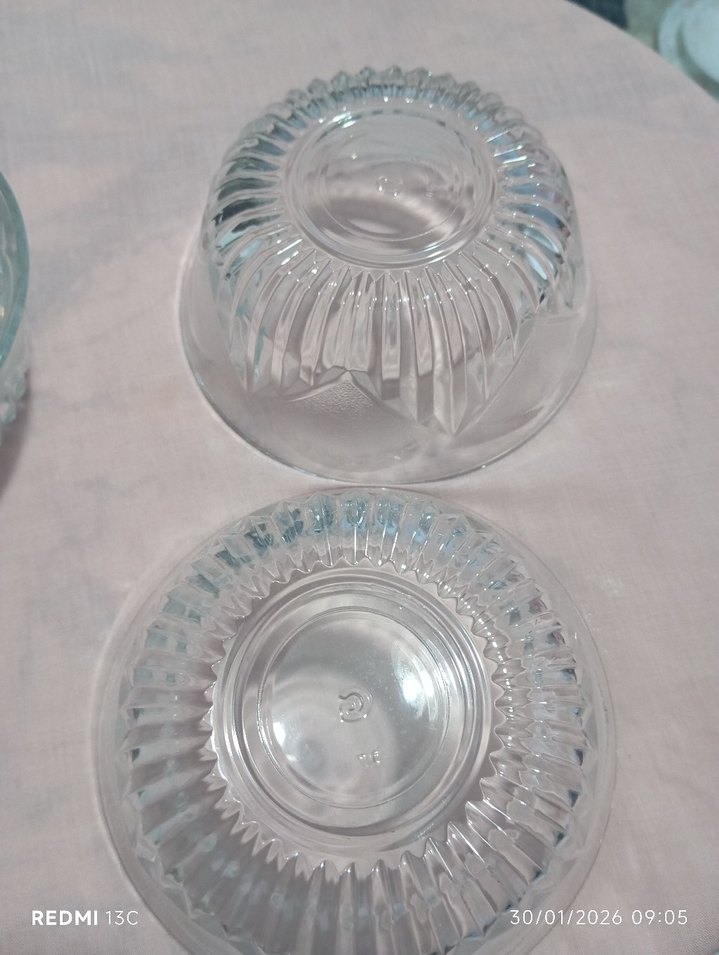 Şeffaf Cam Kase Seti - 6 Parça - Görsel 4