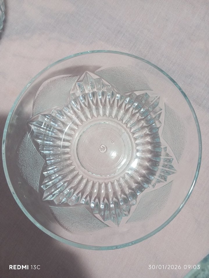 Şeffaf Cam Kase Seti - 6 Parça - Görsel 2