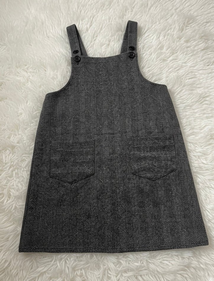 Gri Triko Salopet - Görsel 2