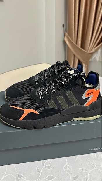 Adidas nite jogger core black orange #adidas #nite