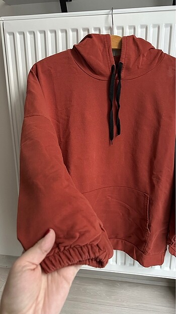 m Beden Taba rengi sweatshirt #kapşonlu