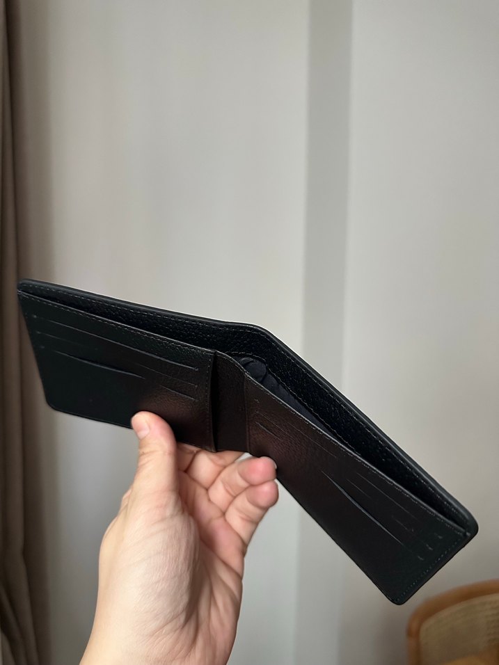Siyah deri  Erkek Cüzdan - Görsel 3