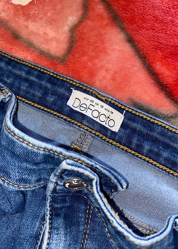 Defacto Parlak Mavi Kadın Denim Pantolon