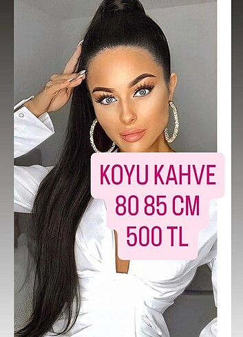 PERUK KOYU KAHVE AT KUYRUĞU