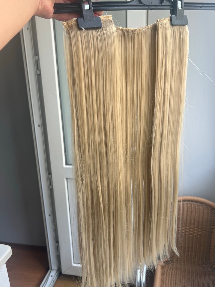 PERUK SARI YARIM AY SET - Görsel 2