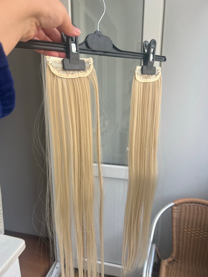 PERUK SARI YARIM AY SET - Görsel 4