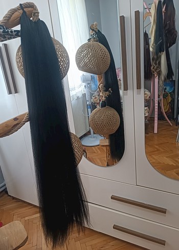 PERUK AT KUYRUĞU SİYAH 90 95 CM - Görsel 9