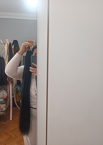 PERUK AT KUYRUĞU SİYAH 90 95 CM - Görsel 2