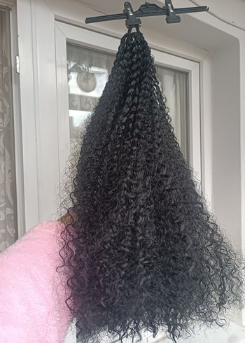 PERUK AFRO KIVIRCIK SİYAH AT KUYRUĞU - Görsel 5