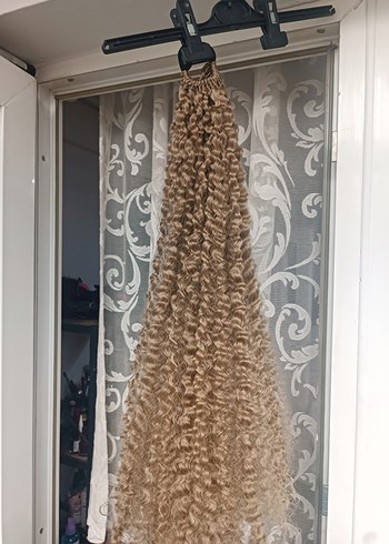 PERUK KIVIRCIK AFRO AT KUYRUĞU SARI - Görsel 6