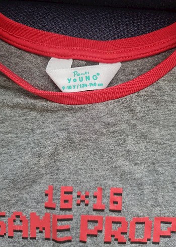 Penti Gri Desenli Kısa Kollu Erkek Pijama Takımı