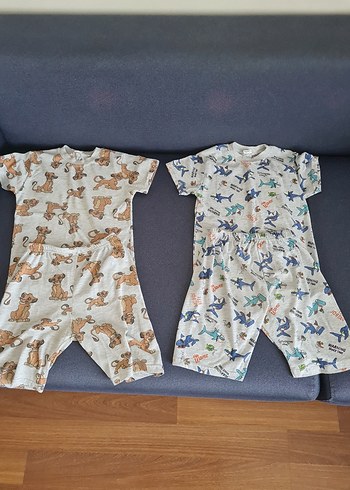 Erkek Çocuk Kısa Kollu Baskılı Pijama Takımı