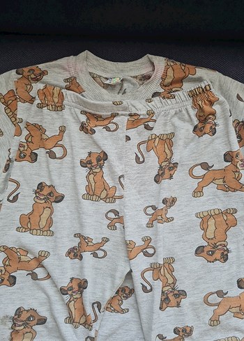 8 Yaş Beden Erkek Çocuk Kısa Kollu Baskılı Pijama Takımı