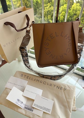 Stella McCartney Bej Deri Kadin Omuz Cantasi
