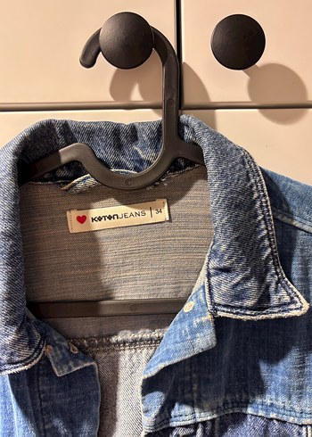 Mavi Düğmeli Kadın Denim Ceket - Görsel 3