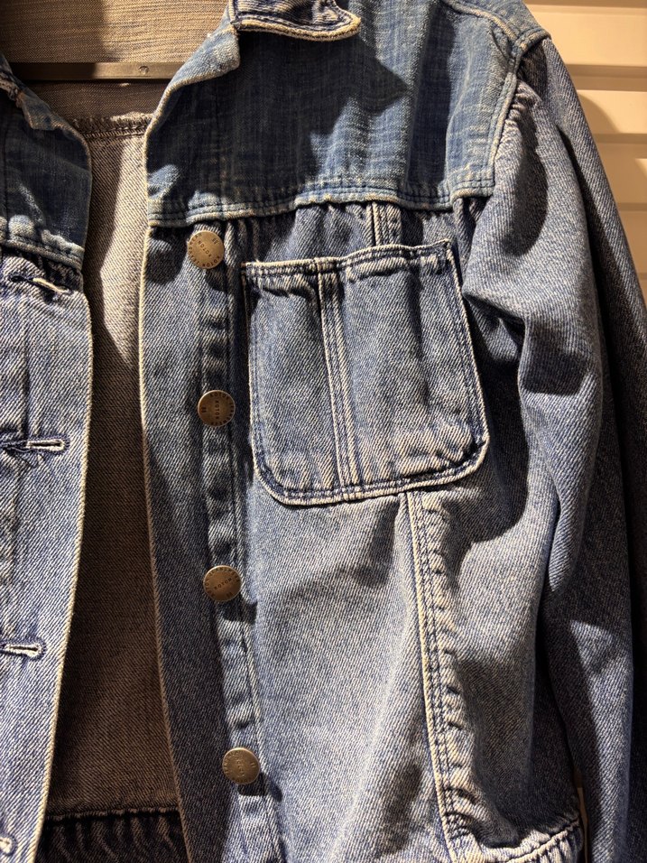 Mavi Düğmeli Kadın Denim Ceket - Görsel 4