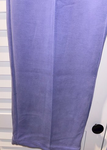 Mor Regular Fit Pilili Kadın Modal Kumaş Pantolon - Görsel 2