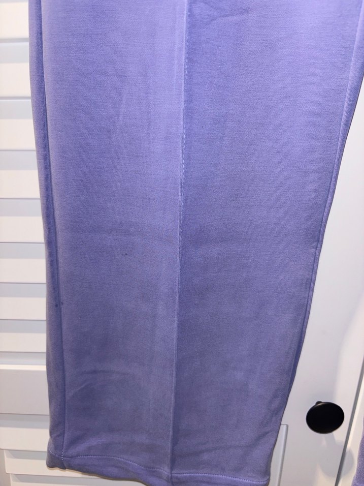 Mor Regular Fit Pilili Kadın Modal Kumaş Pantolon - Görsel 2