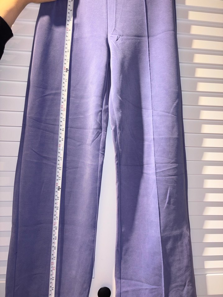 Mor Regular Fit Pilili Kadın Modal Kumaş Pantolon - Görsel 5