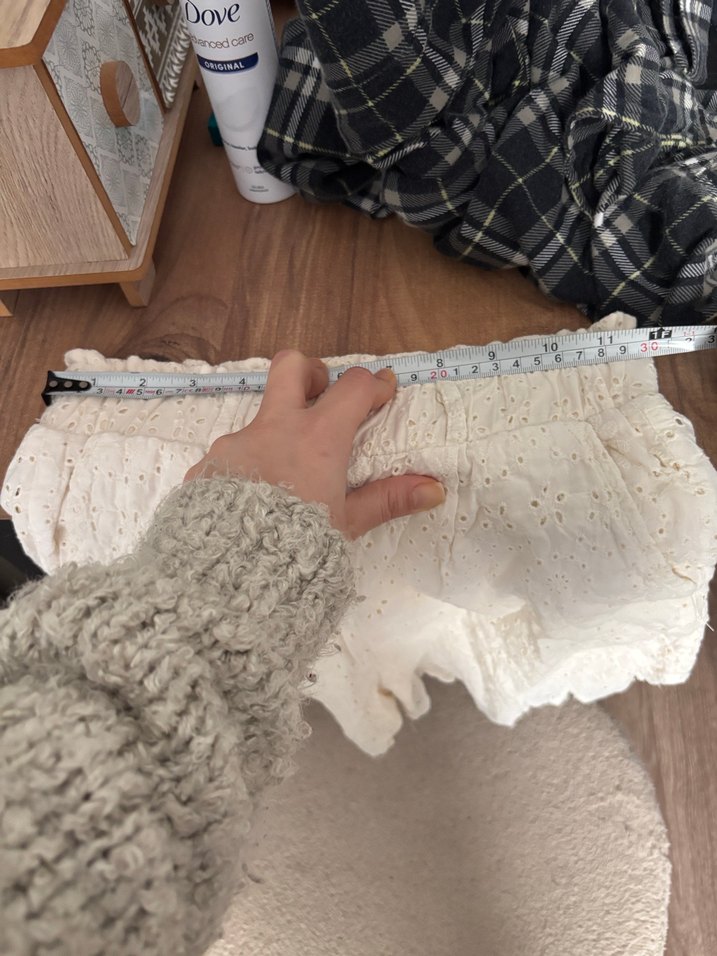 Beyaz Dantel Detaylı Keten Etek - Görsel 5