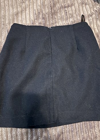 Lacivert Kaşe Kadın Etek - Görsel 4