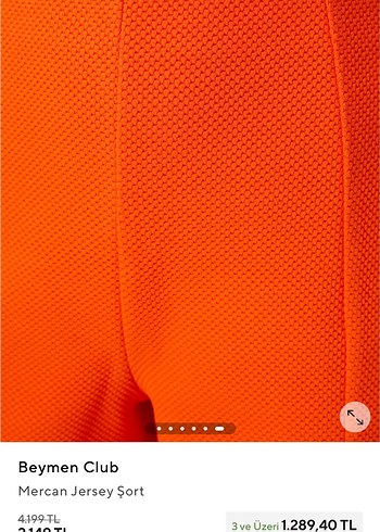 Beymen Club Mercan Jersey Mini Şort - Görsel 6