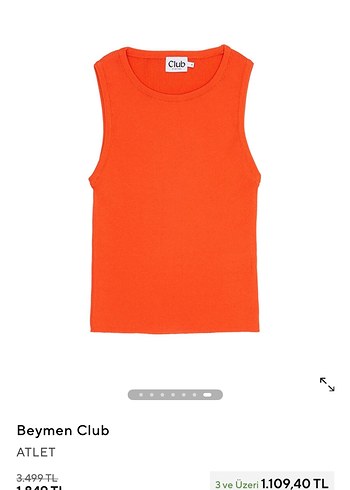 Turuncu Kadın Kolsuz Fitilli Triko Atlet - Görsel 9