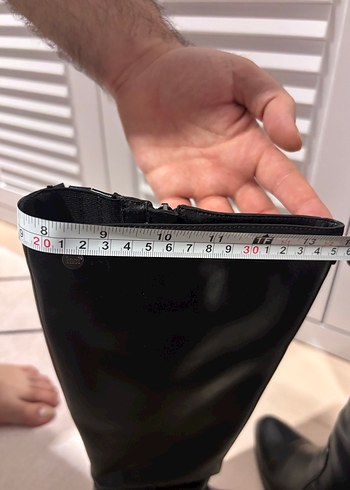 Deri Siyah Çizme - Görsel 12