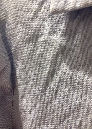 Buz Mavi Uzun Kollu Keten Kadın Gömlek - Görsel 2