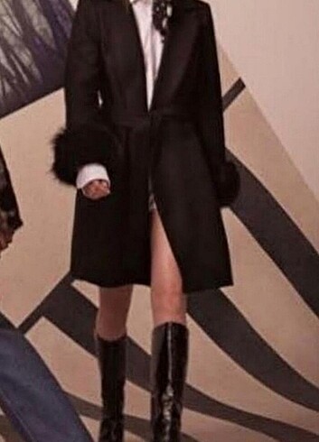 xs Beden siyah Renk zara mont hiç giyilmedi 