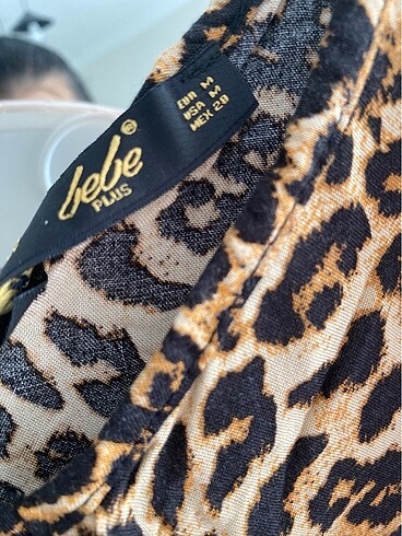 Zara Leoparlı askılı bluz