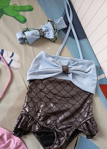 Zara Kız mayo bikini deniz ayakkabısı 