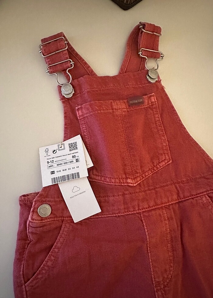 Zara etiketli salopet - Görsel 2
