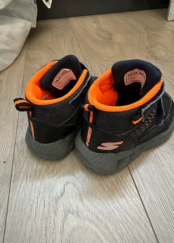 Skechers Erkek Çocuk Turuncu Velcro Spor Ayakkabı - Görsel 3