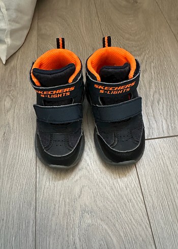 Skechers Erkek Çocuk Turuncu Velcro Spor Ayakkabı - Görsel 5