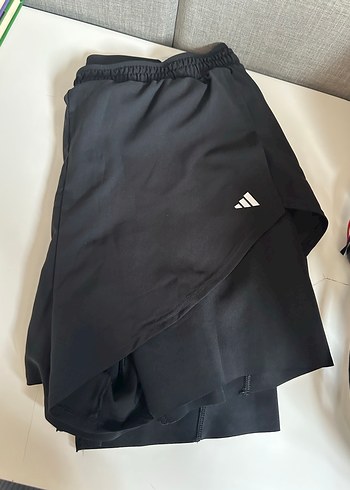 Siyah Drapeli Midi  Spor Eteği - Görsel 2