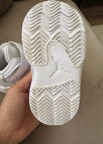 Beyaz Erkek Çocuk Sneaker Nike air jordan Bantlı - Görsel 3