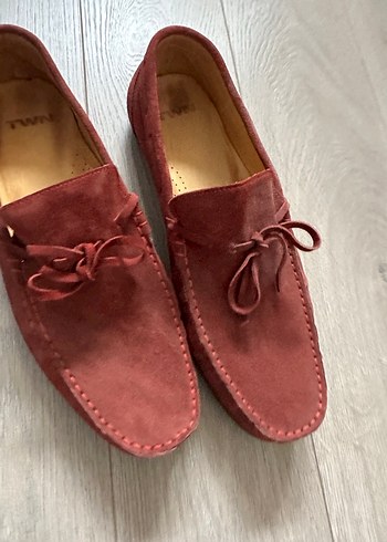 Bordo Süet Erkek Loafer Ayakkabı - Görsel 4