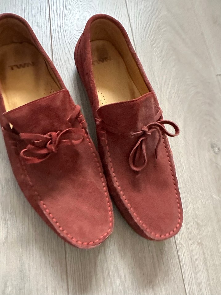 Bordo Süet Erkek Loafer Ayakkabı - Görsel 4