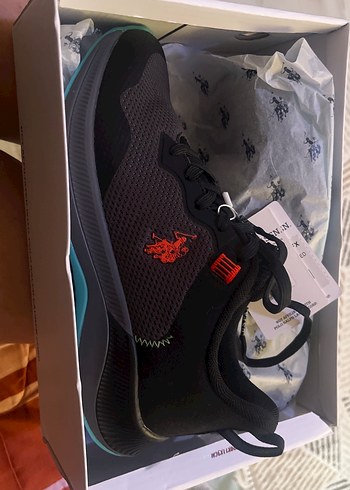 U.S Polo Assn. Erkek Siyah Bağcıklı Spor Outdoor Ayakkabı