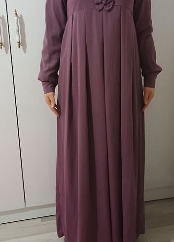 40 Beden mor Renk Robalı elbise