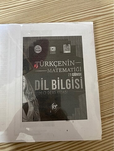 Dil Bilgisi Video Ders Kitabı